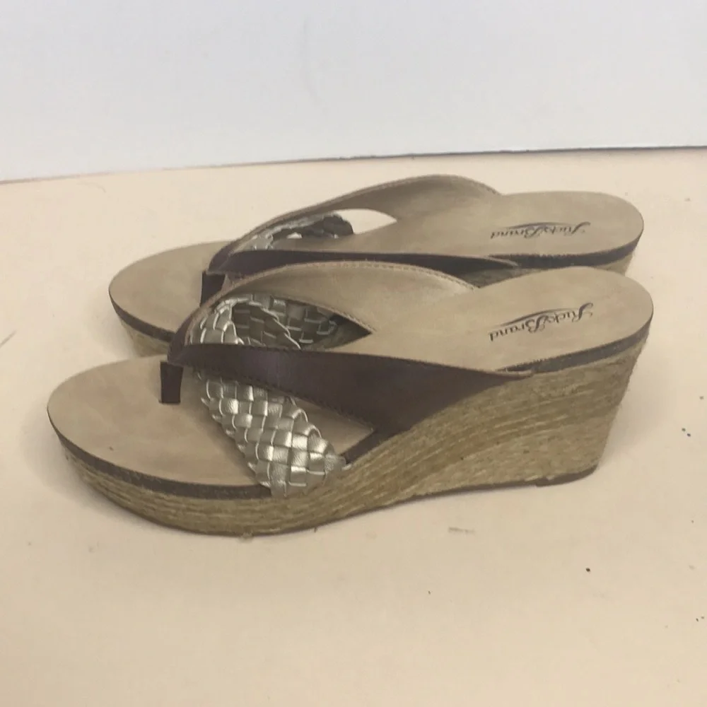 Lucky 🍀 Brand thong wedge sandals